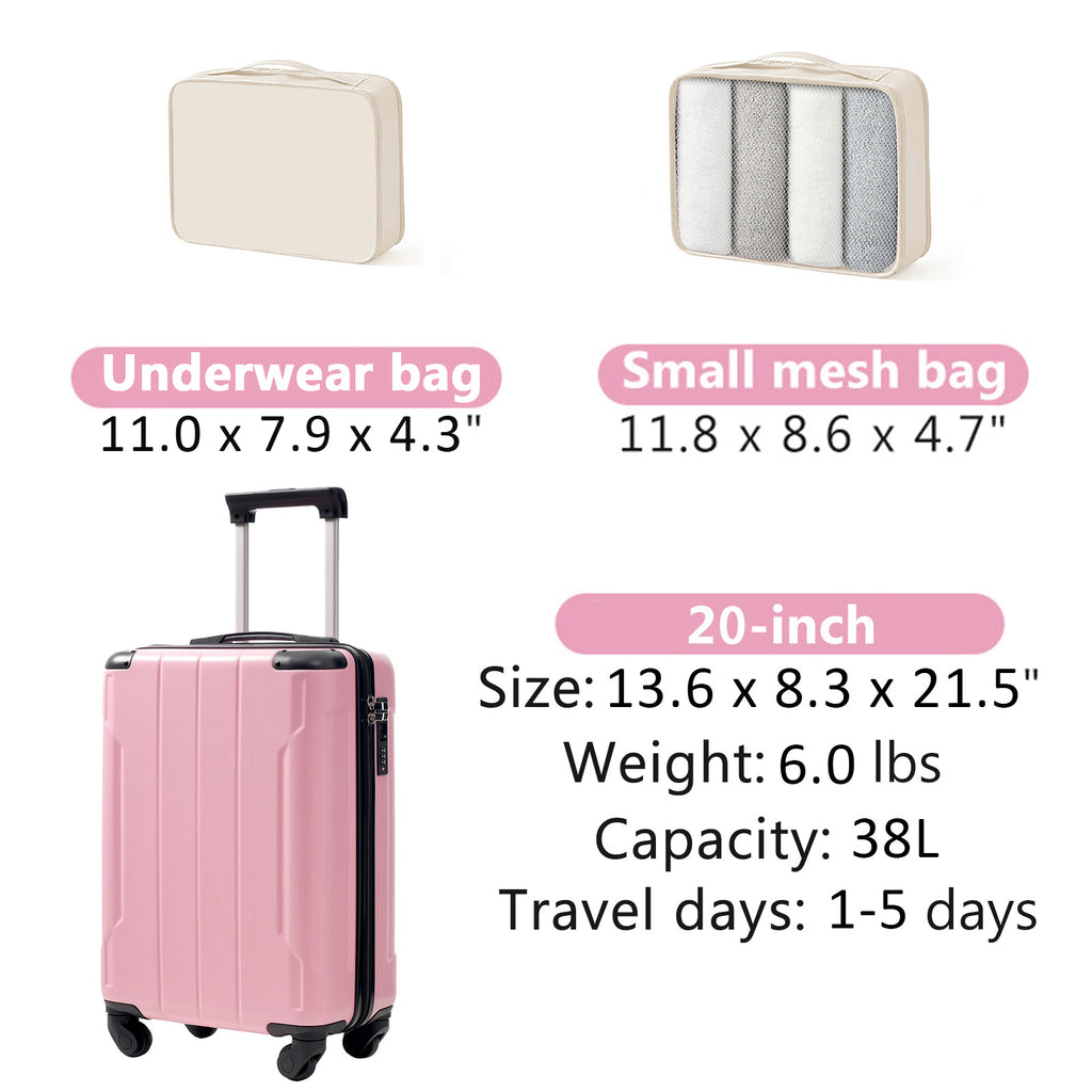 Carry-on with packing cubes