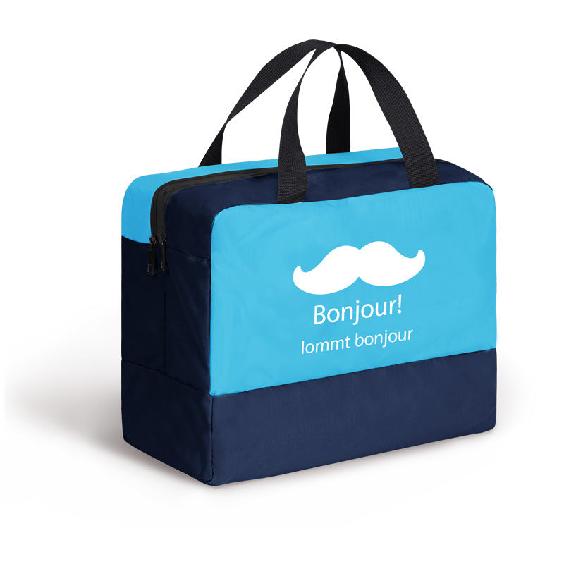 Blue mustache