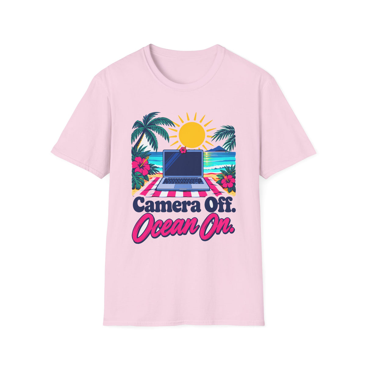 Camera Off. Ocean On. T-Shirt