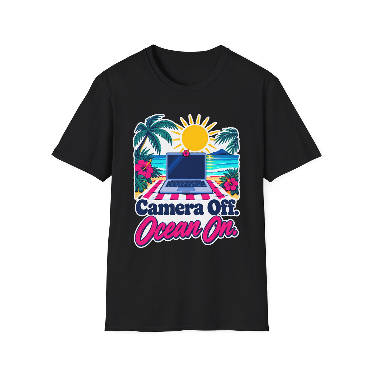 Camera Off. Ocean On. T-Shirt