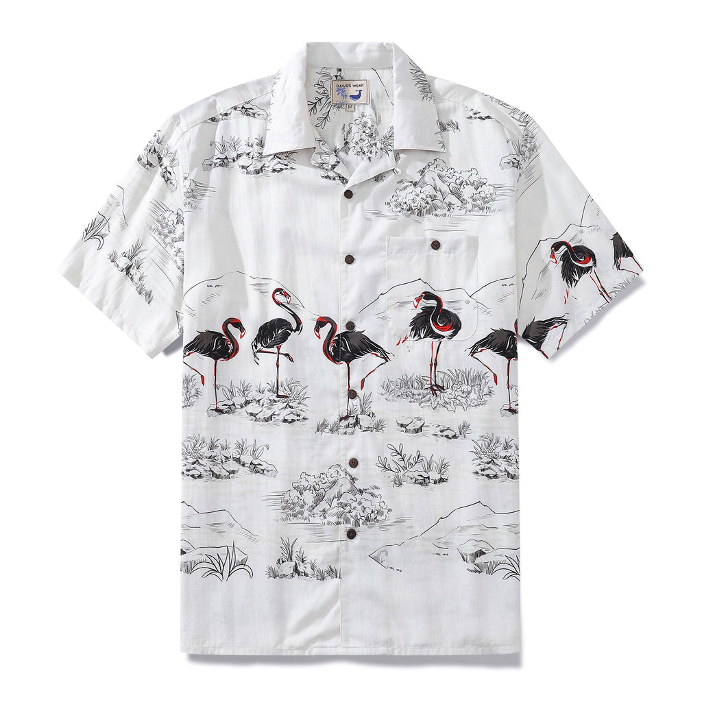 1950s Vintage Flamingo Aloha Shirt (Men's)
