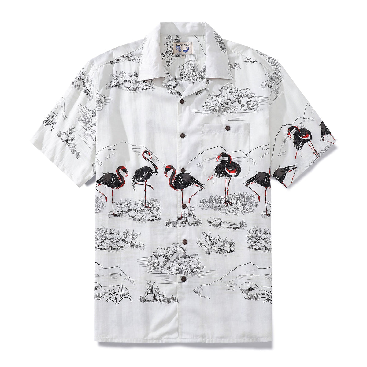 1950s Vintage Flamingo Aloha Shirt (Men's)