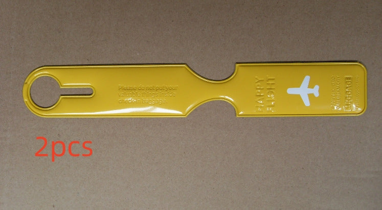 Bright Luggage Strap Tags (2-Pack) - Yellow