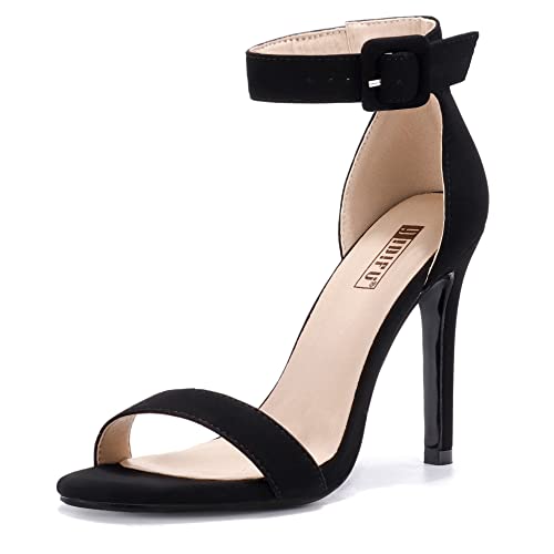 Ankle-Strap Stiletto Sandals (12 Colors)