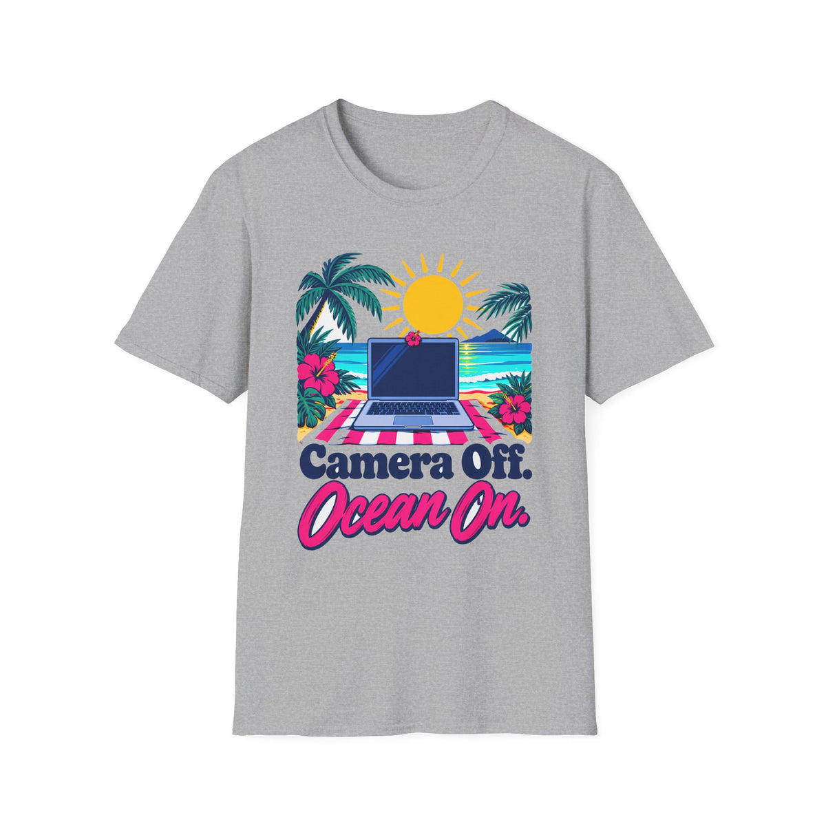 Camera Off. Ocean On. T-Shirt