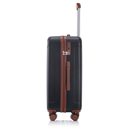 Striped luggage detail