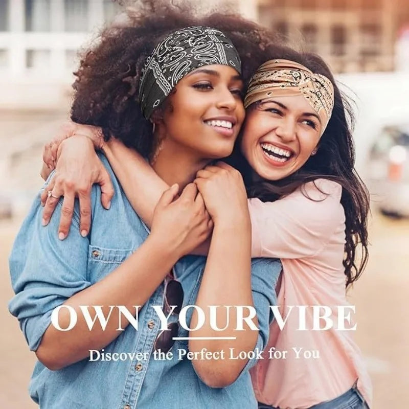 Boho Wide Knotted Headbands (4-Pack)