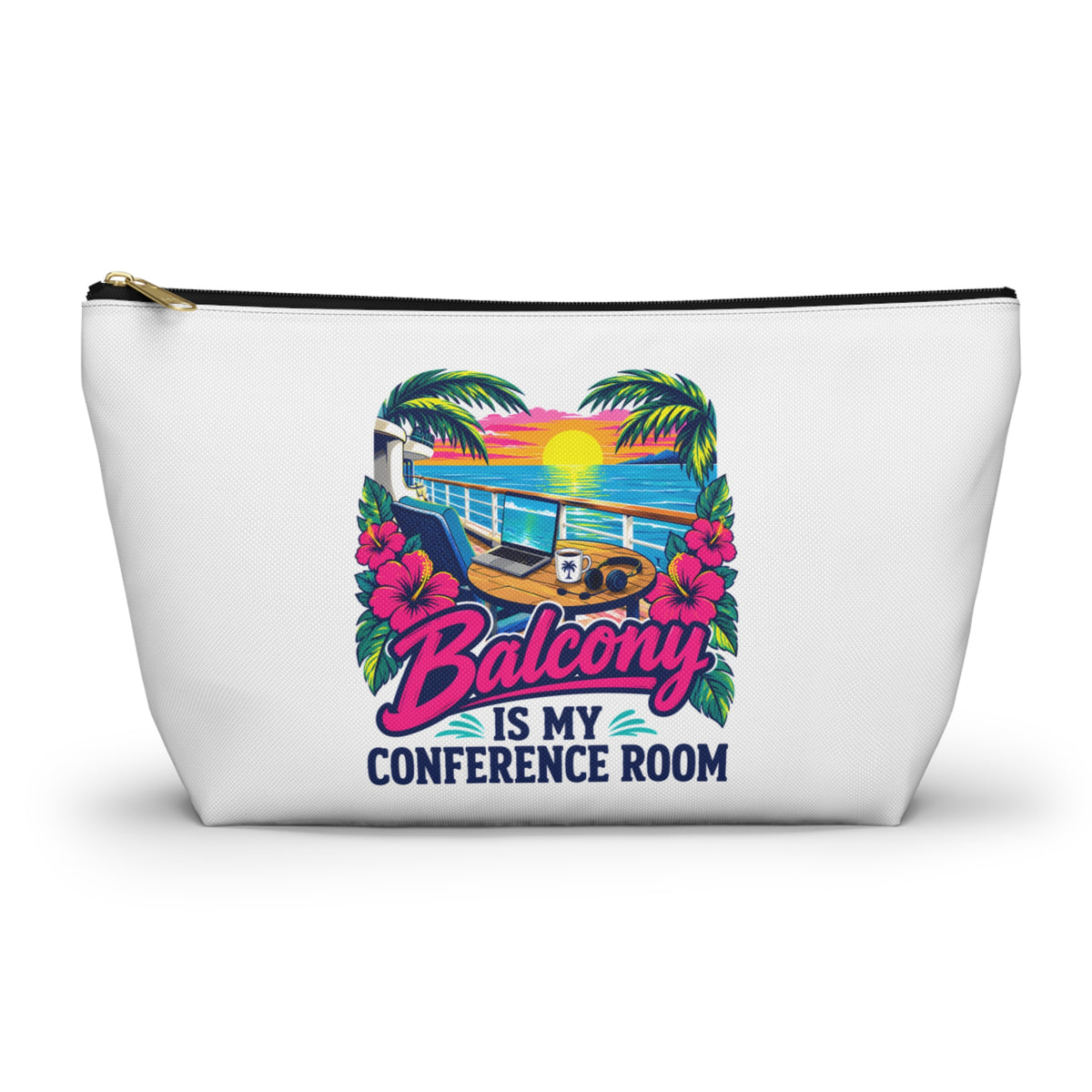 Balcony Is My Conference Room Zipper Pouch