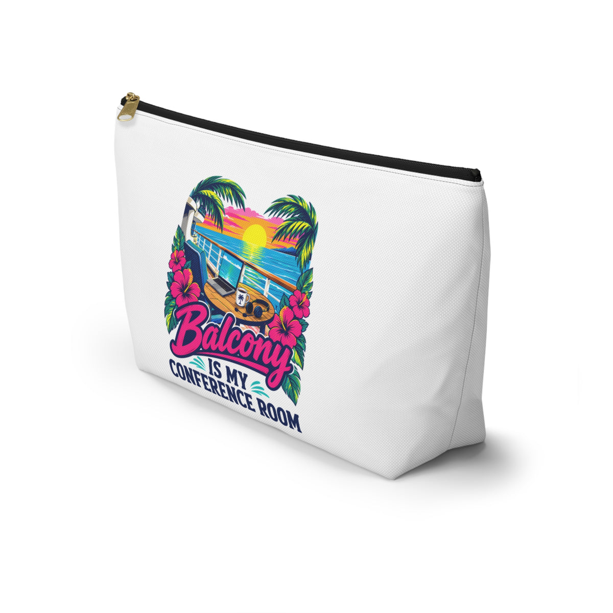 Balcony Is My Conference Room Zipper Pouch
