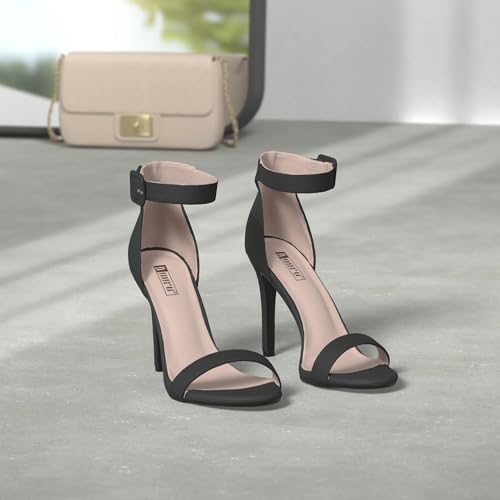 Ankle-Strap Stiletto Sandals (12 Colors)