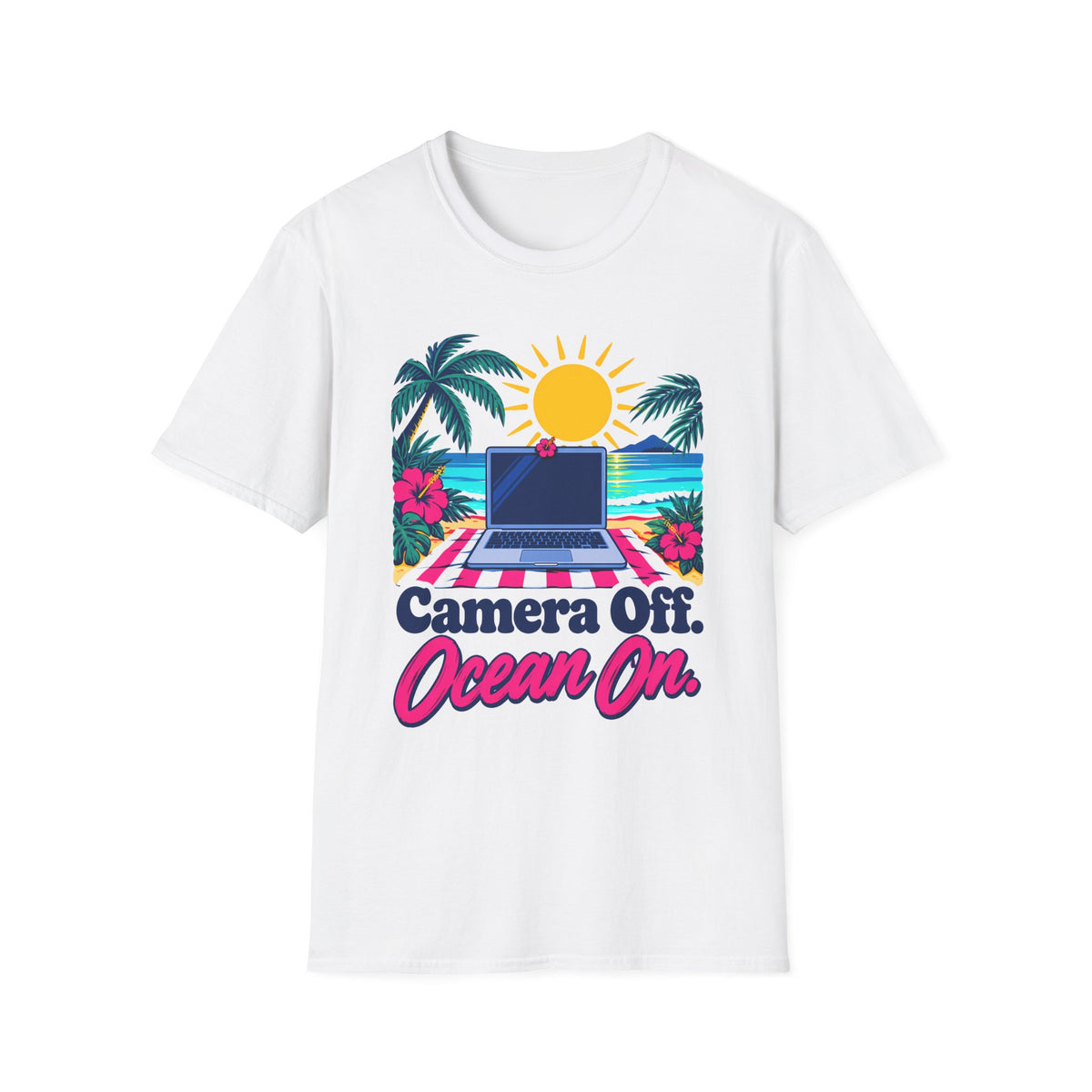 Camera Off. Ocean On. T-Shirt