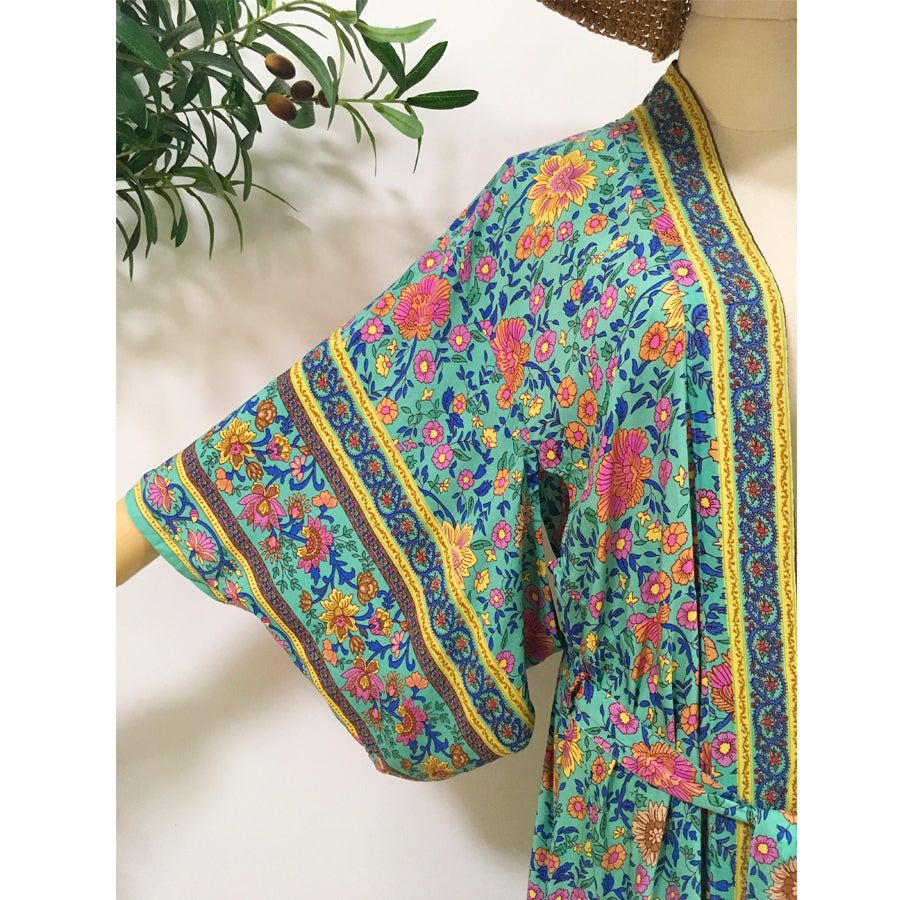 Boho floral maxi beach dress