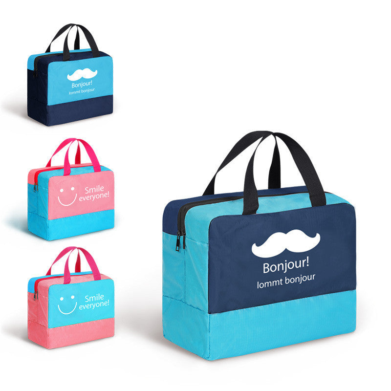 Beach wet bag with dry compartment