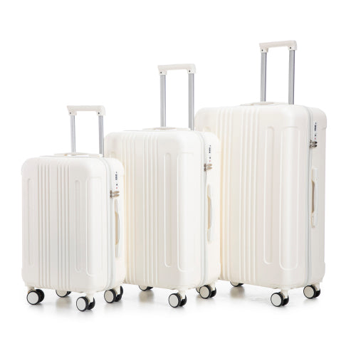 Striped luggage detail