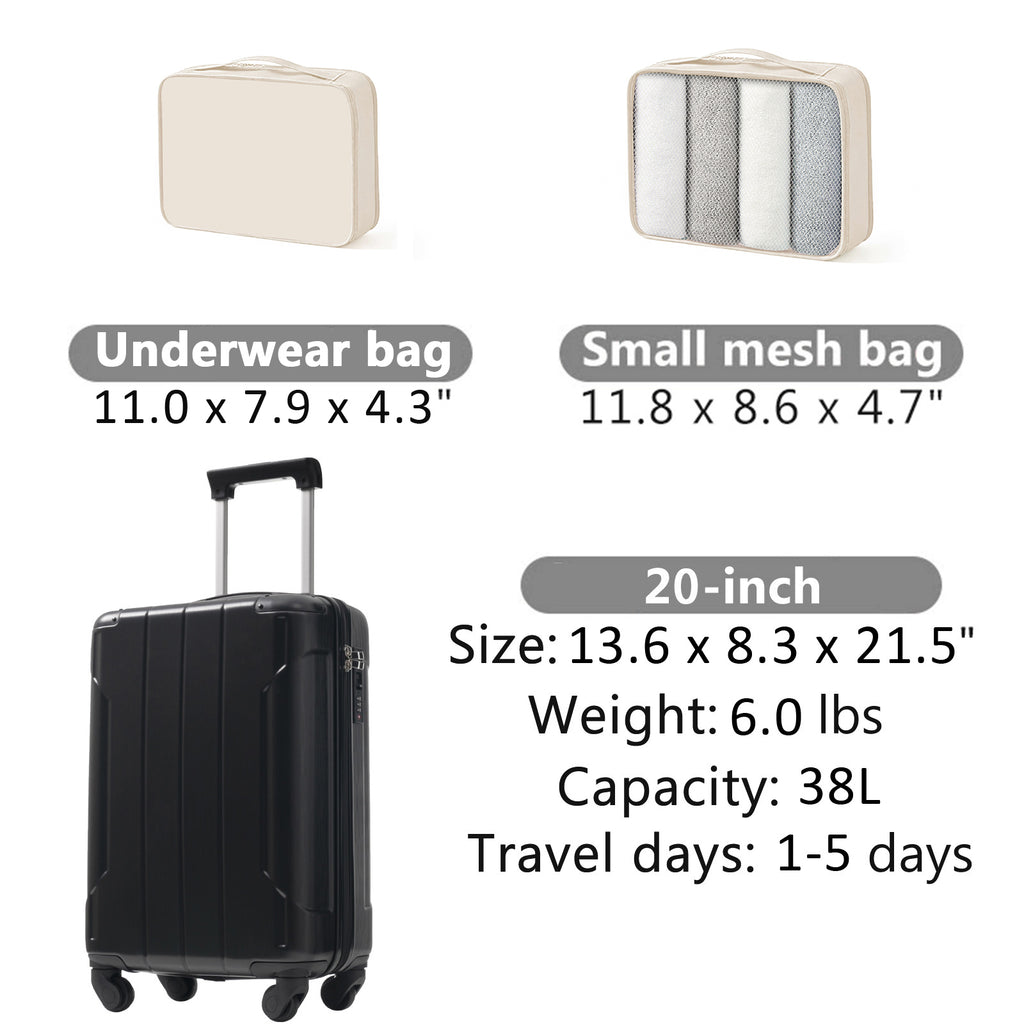 Black carry-on detail