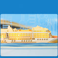 3D cruise ship memo pad with the ship lit up