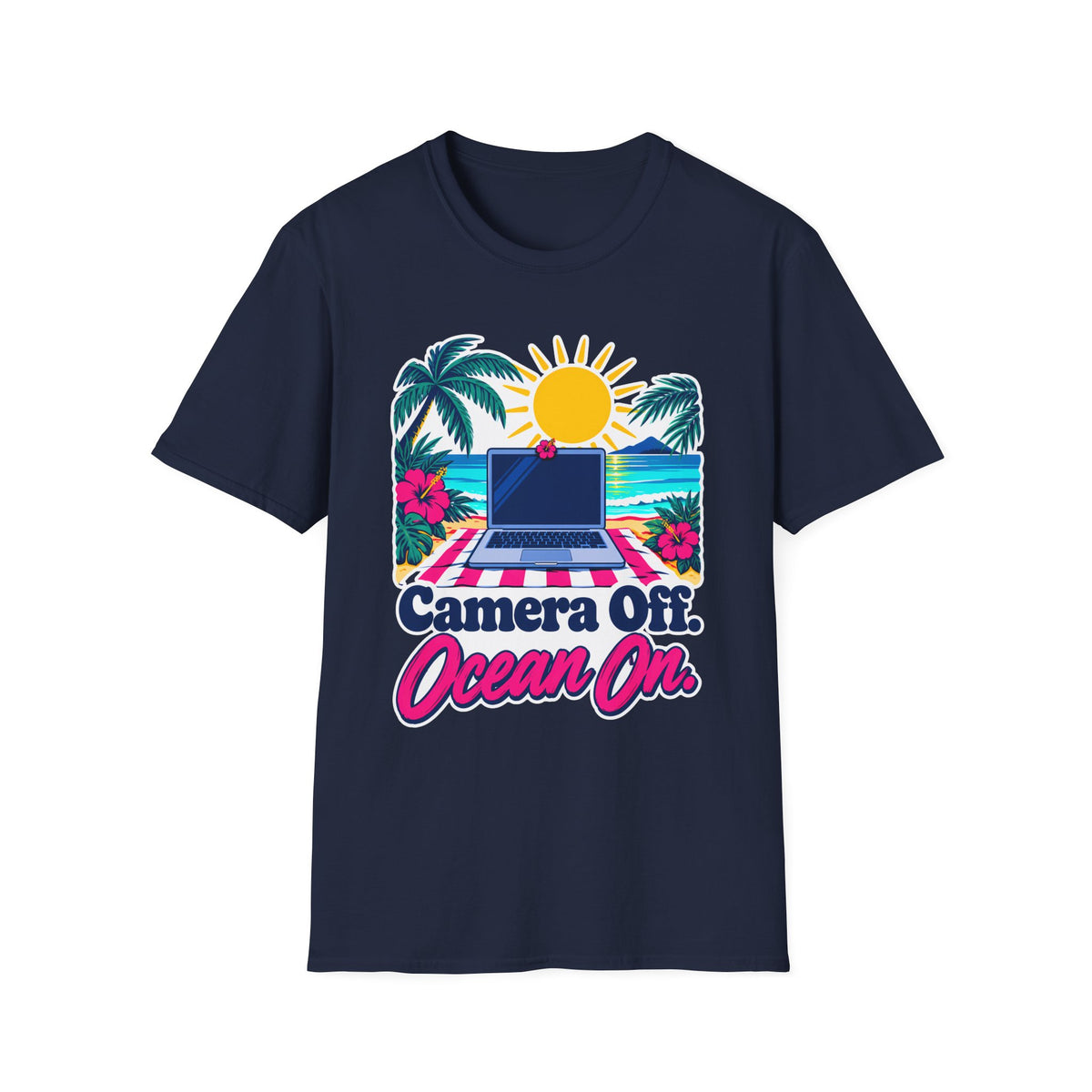 Camera Off. Ocean On. T-Shirt