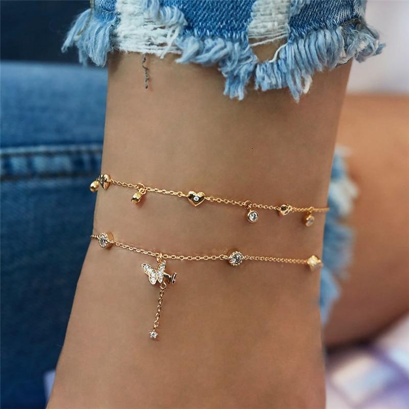 Boho Layered Anklet Set (18 Styles)