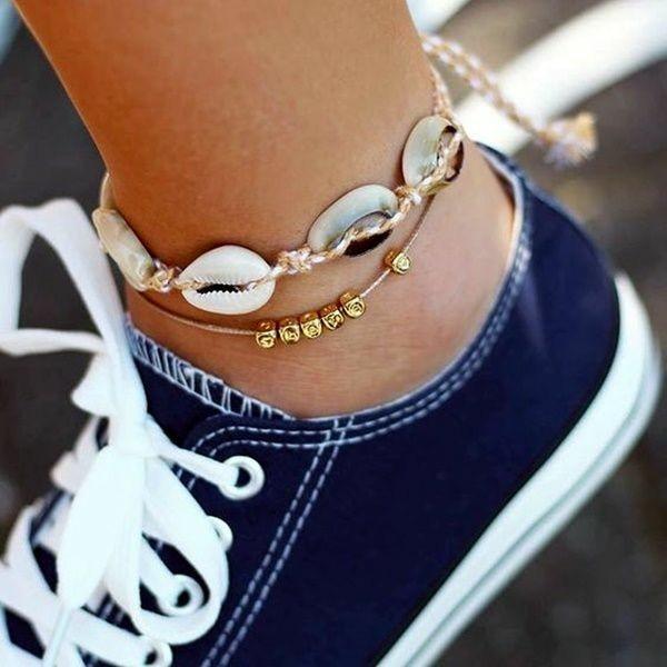 Boho Layered Anklet Set (18 Styles)