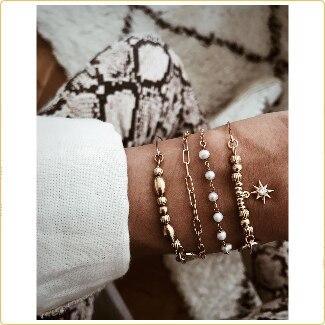 Boho Layered Anklet Set (18 Styles)