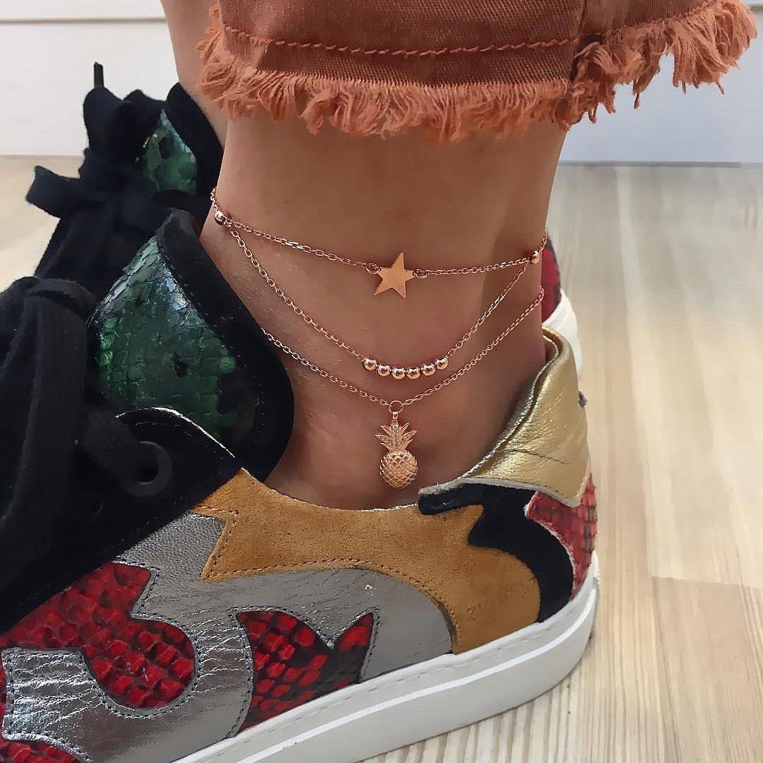 Boho Layered Anklet Set (18 Styles)