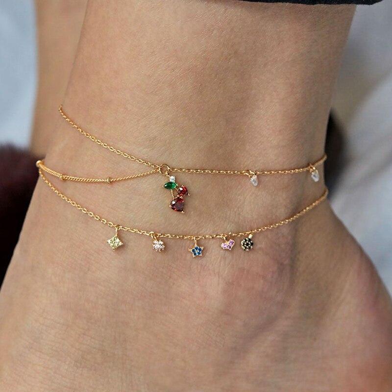 Boho Layered Anklet Set (18 Styles)
