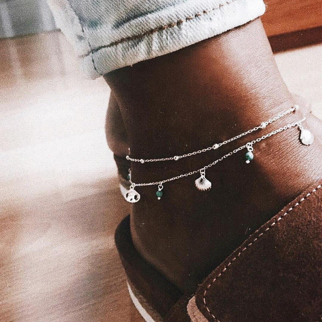 Boho Layered Anklet Set (18 Styles)