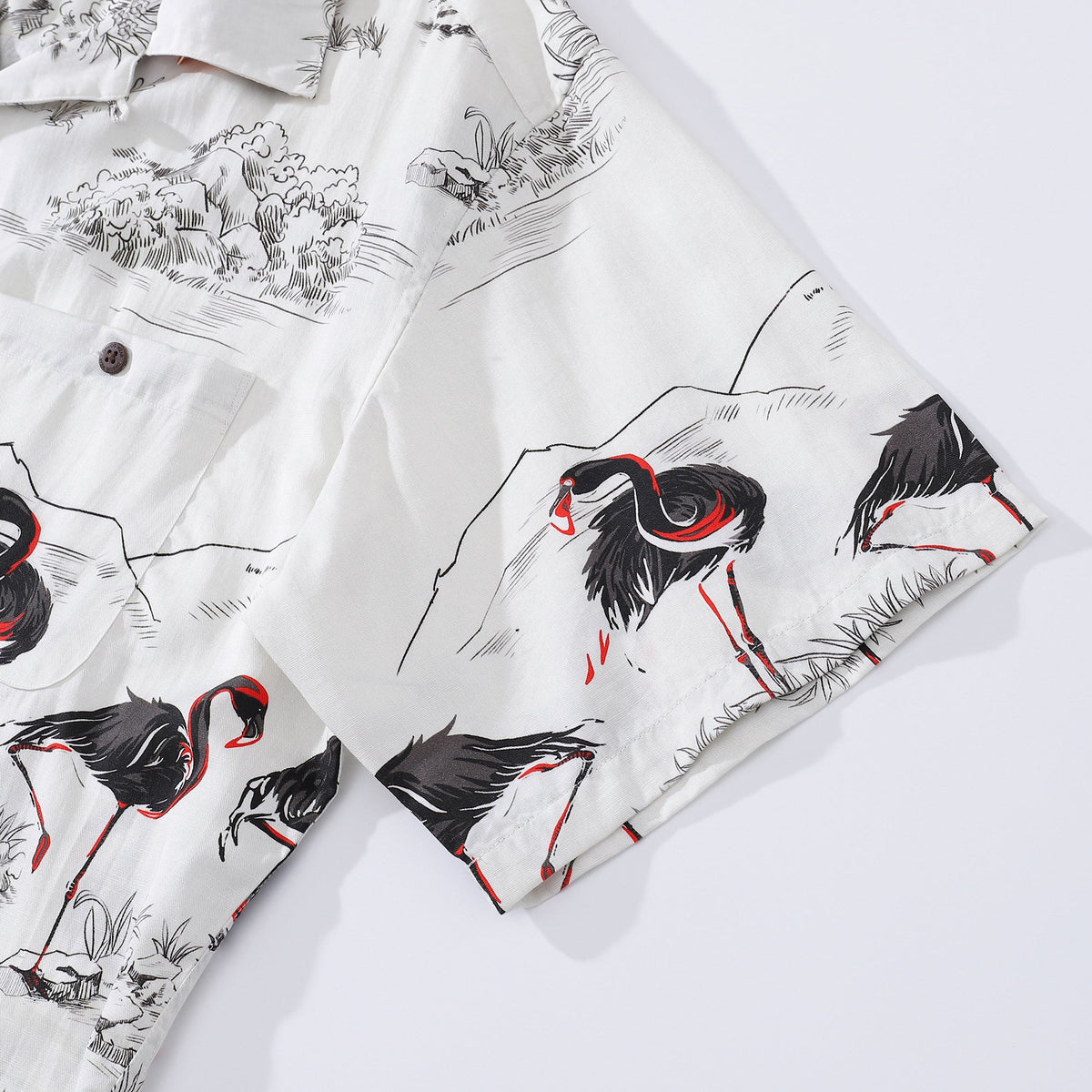 1950s Vintage Flamingo Aloha Shirt (Men's)
