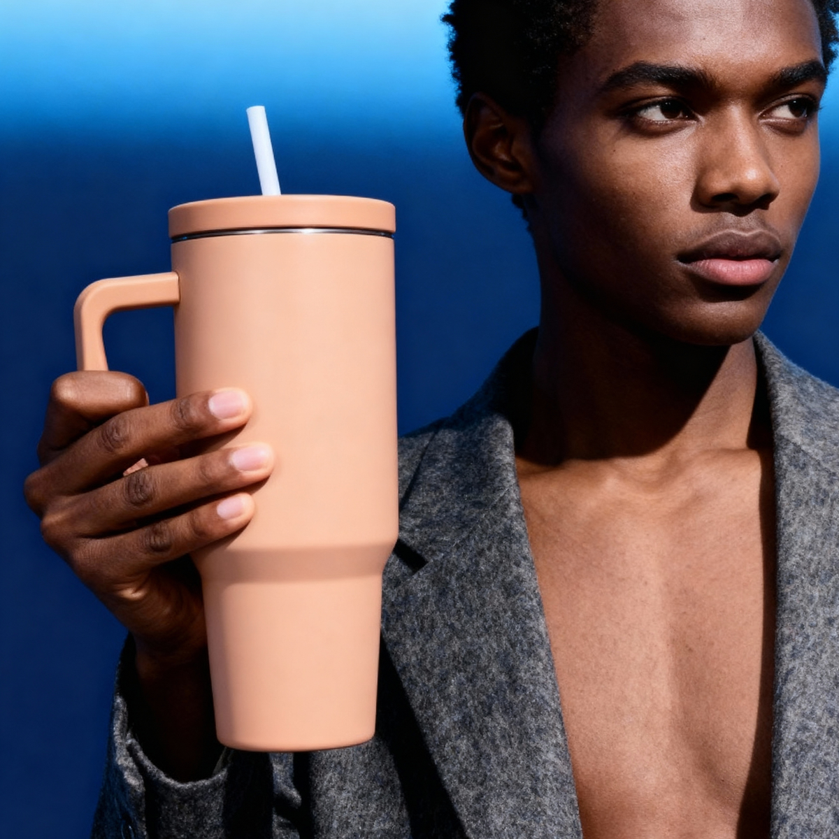 40oz Cold Cup Tumbler with Handle