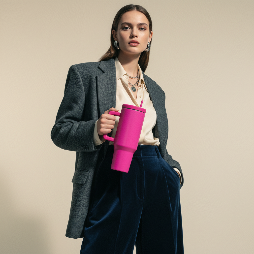 40oz Cold Cup Tumbler with Handle