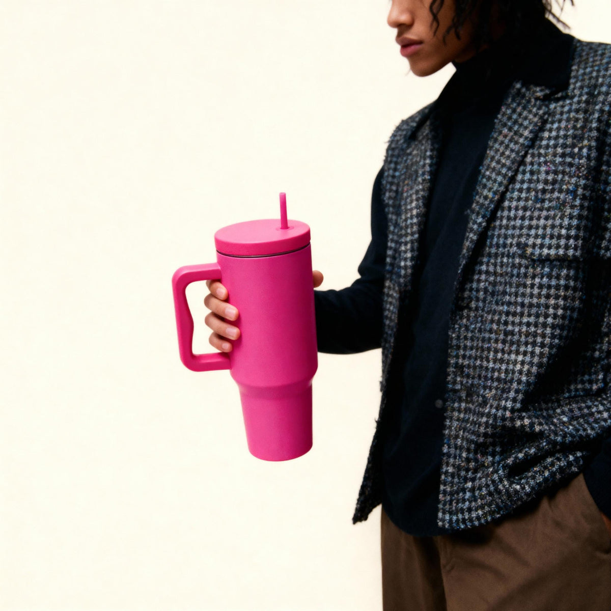 40oz Cold Cup Tumbler with Handle