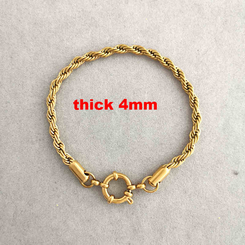 Anchor Clasp Twist Bracelet