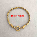 Anchor Clasp Twist Bracelet
