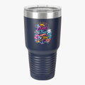 Be Kind, Be True, and Be You 30oz tumbler in navy