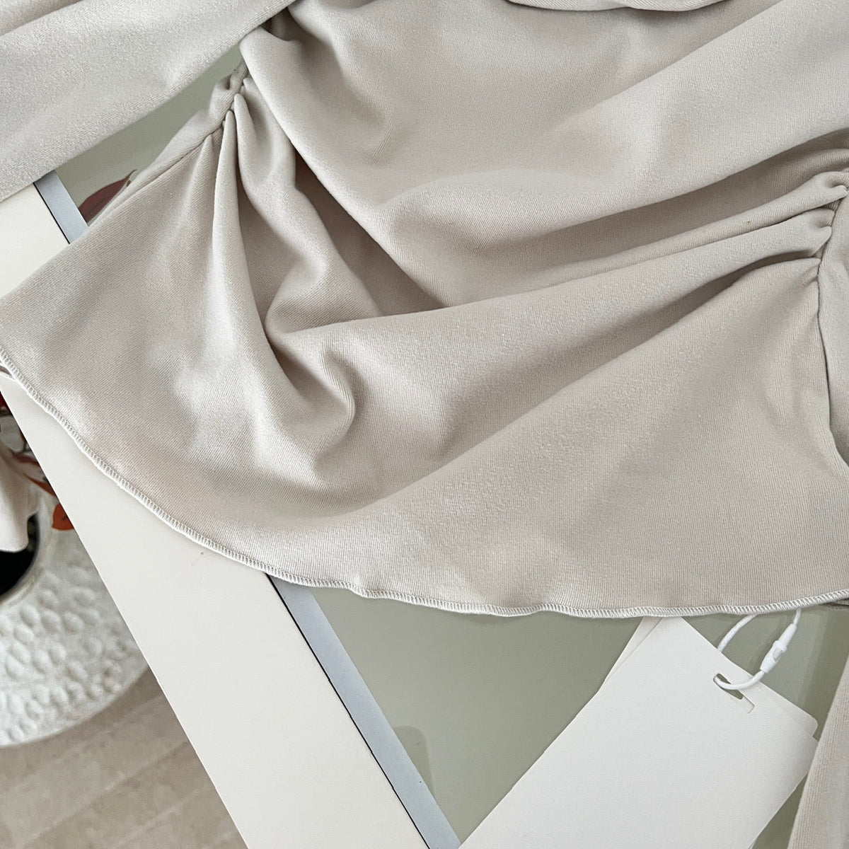 Champagne Gold Sequin Two-Piece Evening Dress