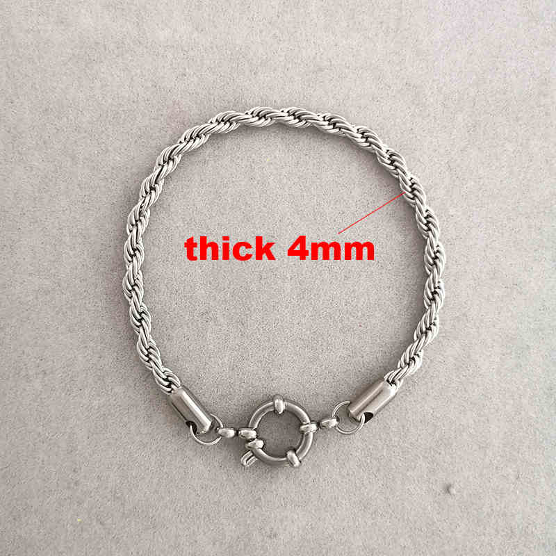 Anchor Clasp Twist Bracelet