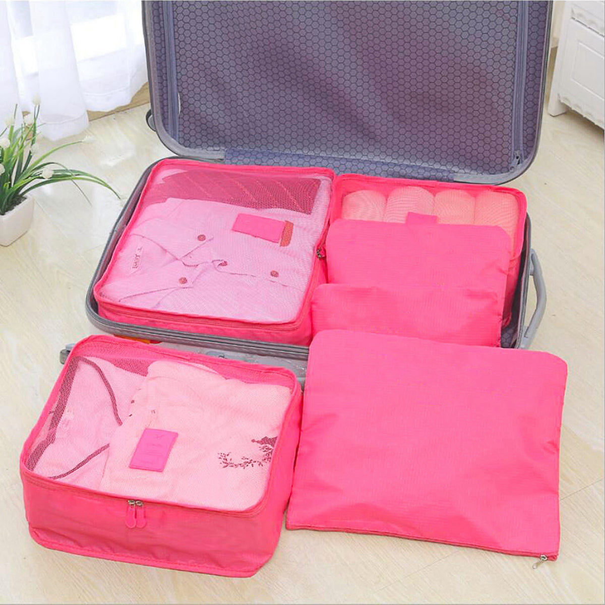 9-piece packing cube set