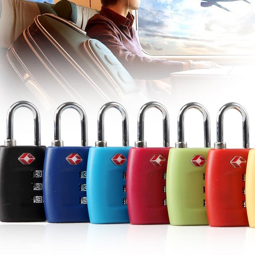 Combination luggage locks in 7 colors