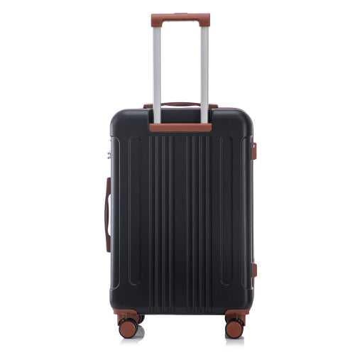 Striped luggage detail