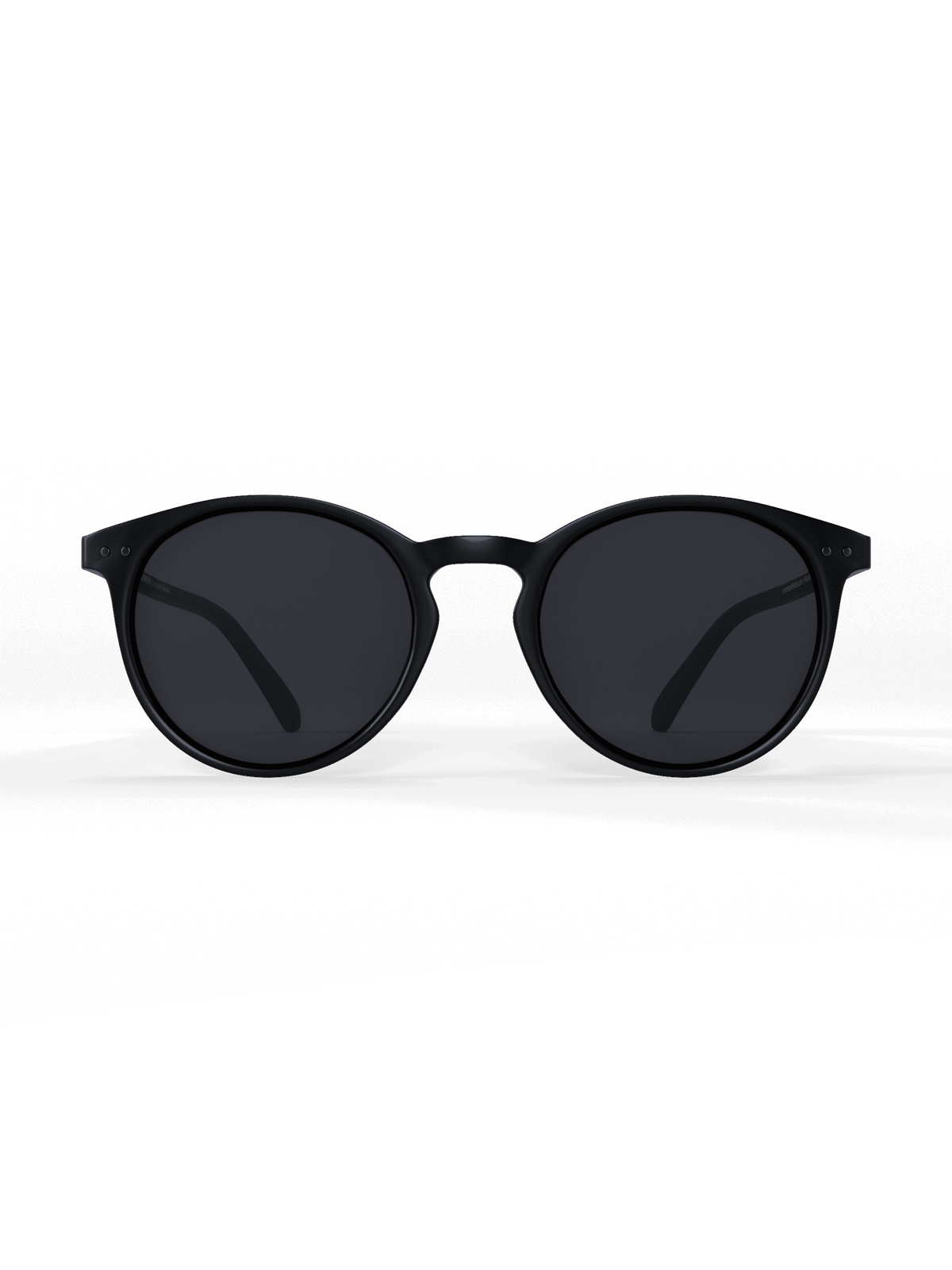 Black Round Polarized Sunglasses