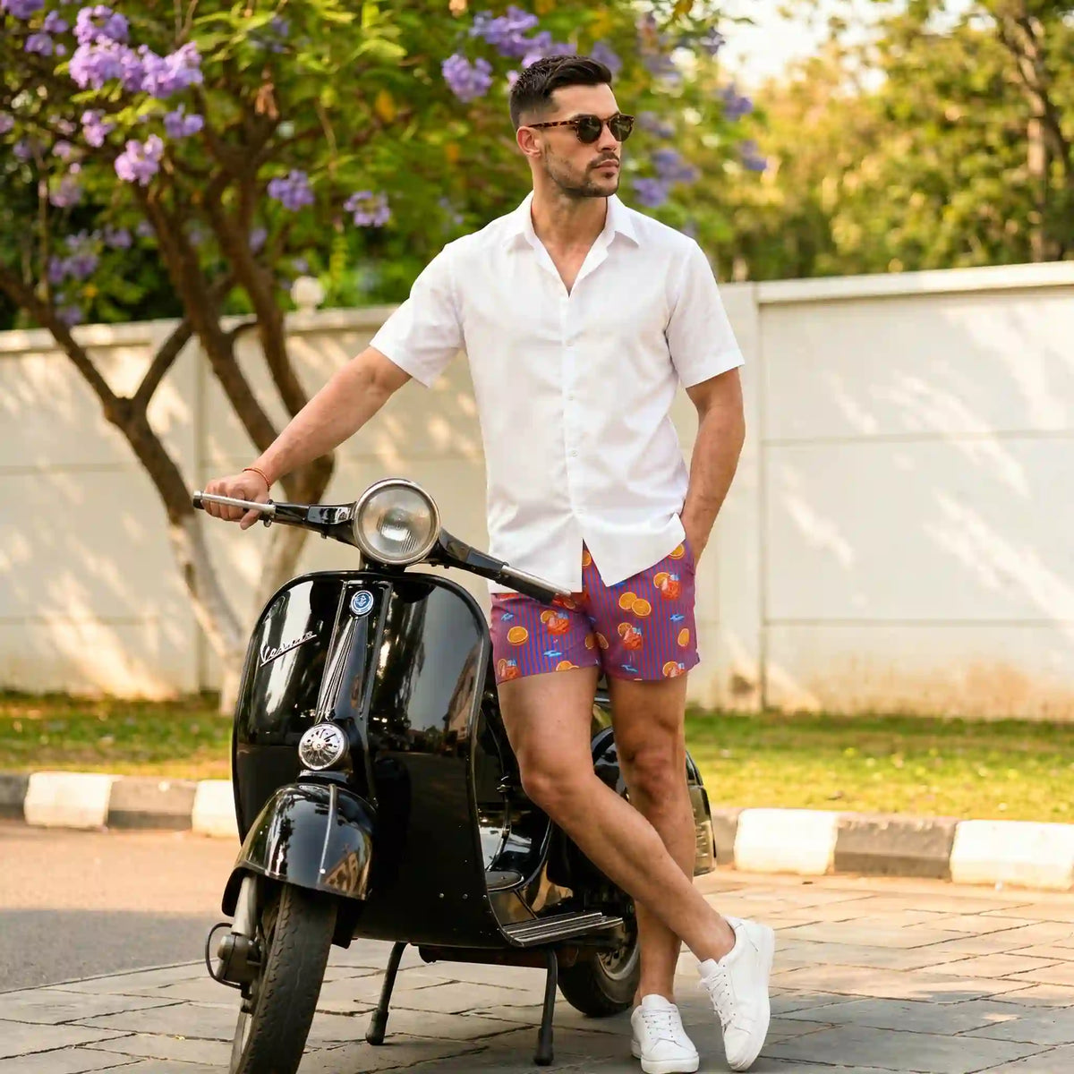 Capelle Miami Arctic White Resort Shirt (Modern Fit)